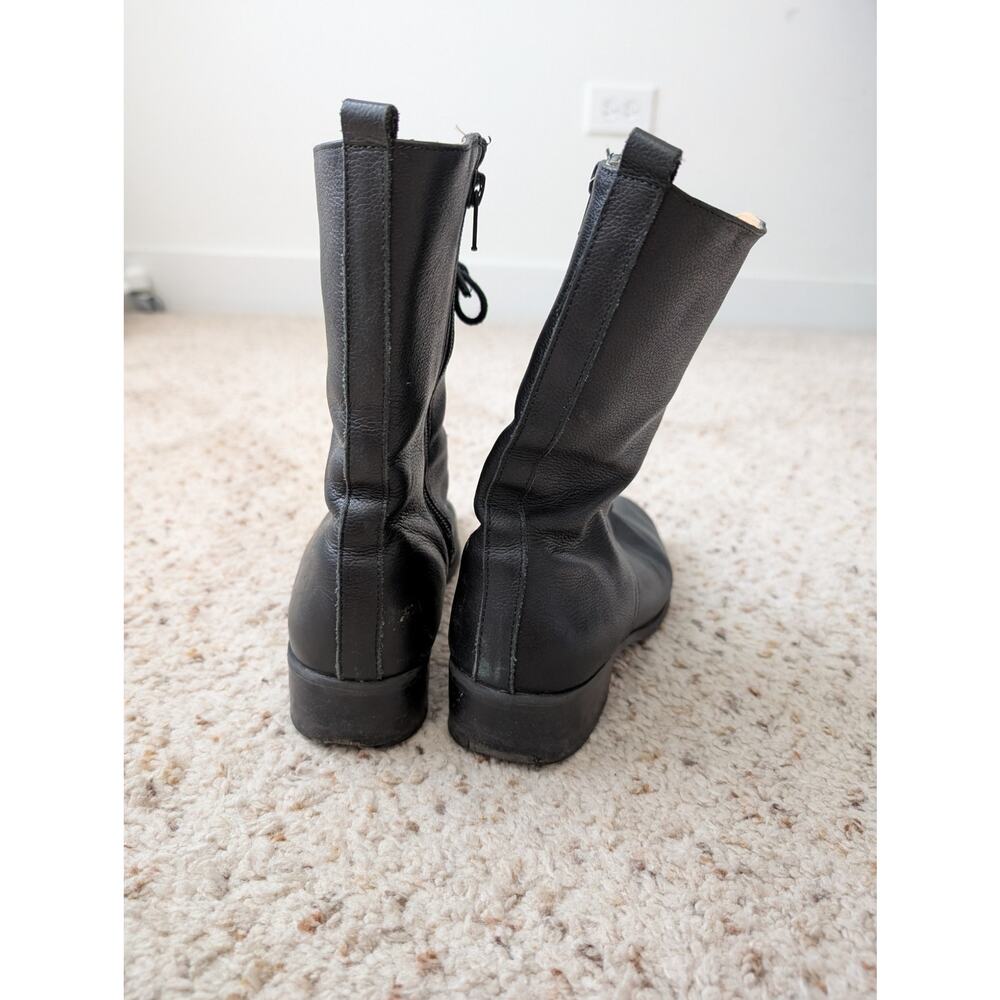 Corso Como black leather lace up boots View 4